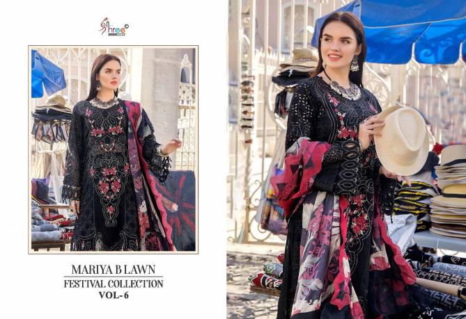Mariya B Lawn Festival Collection Vol 6 Lawn Cotton Pakistani Suits Wholesale Market In Surat
